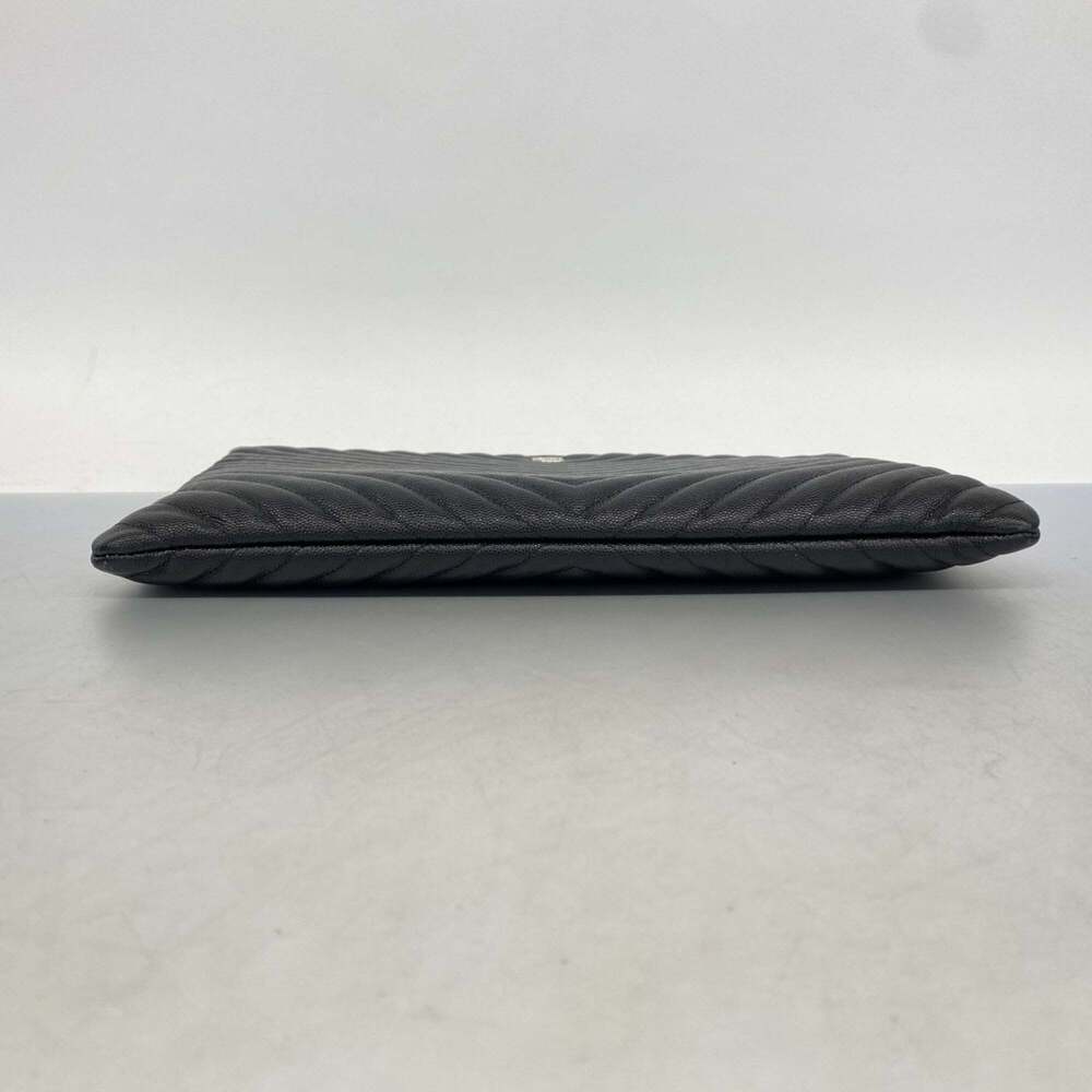 CHANEL Black Caviar Leather Clutch Bag - Picture 3 of 11